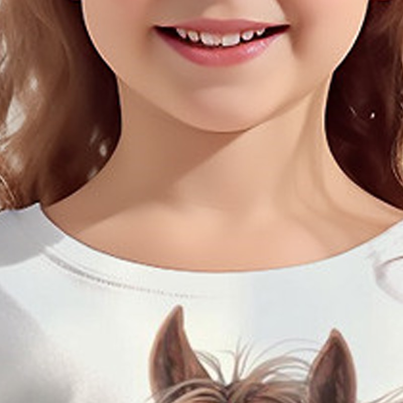Dívčí 3D Kůň Košilky Košile Dlouhý rukáv 3D tisk Jaro Podzim Aktivní Módní Roztomilý Polyester Děti 3-12 let Tričkový Venkovní Ležérní Denní Běžný 2025 - $13.99 –P7