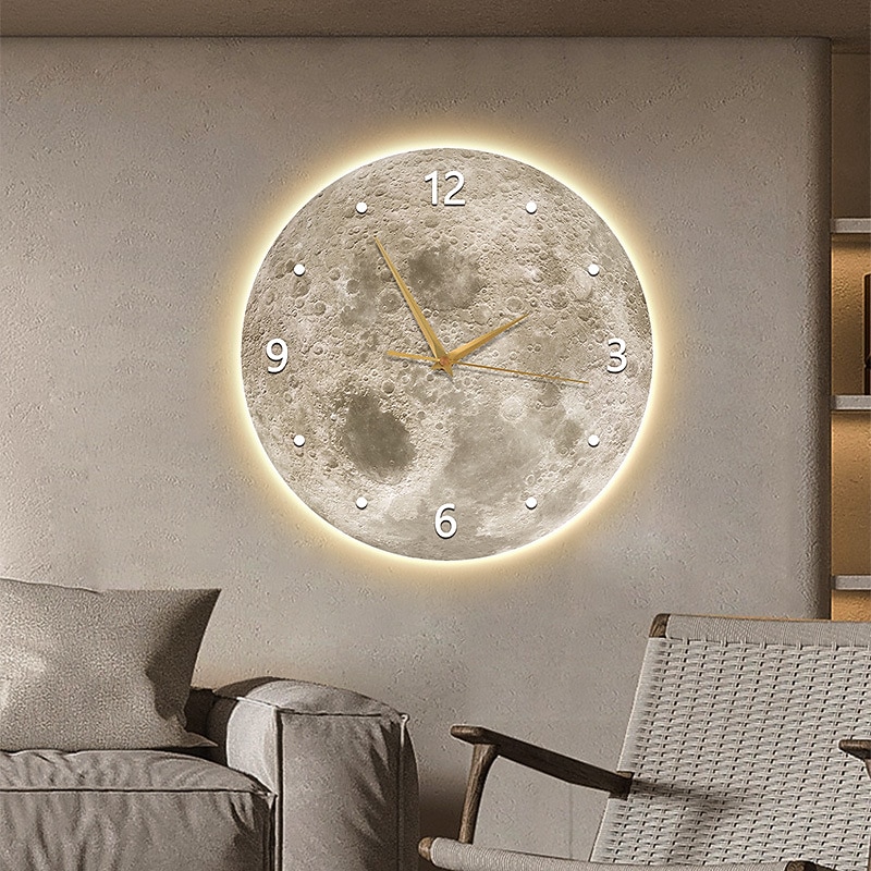 lâmpada de parede relógio 40/60/80cm branco quente decoração de casa moderna lâmpadas de parede led compatíveis com estudo sala de estar cabeceira quarto 110-240v de 2025 por $215.69 –P3