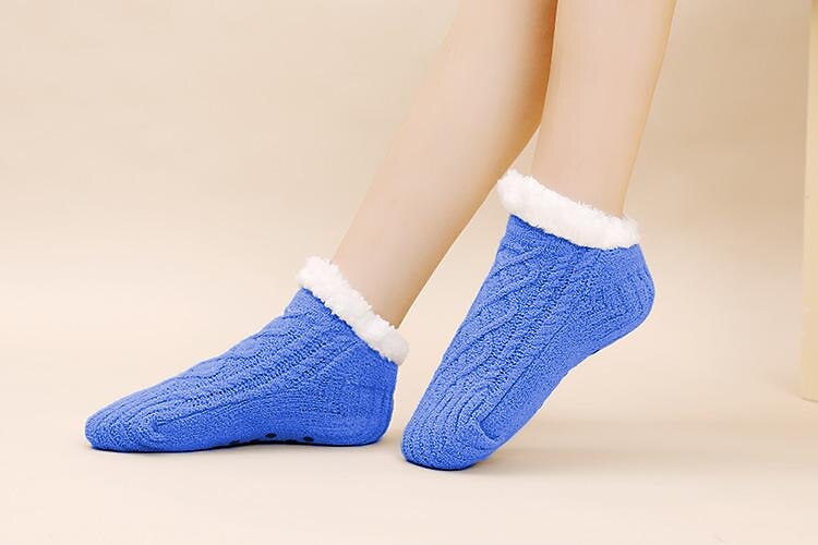 Meias femininas outono e inverno super macias, quentes e aconchegantes, forradas de lã, meias casuais com garras, meias femininas adultas de 2025 por $25.99 –P1