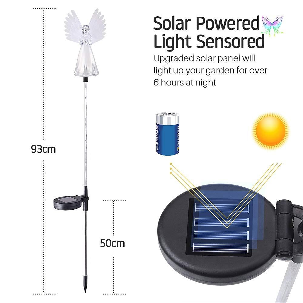Solar Angel Lights  Solar Powered Garden Light, Decorative Outdoor Gift for Mom, Patio & Cemetery Decor, 2026 - $12.99 –P1