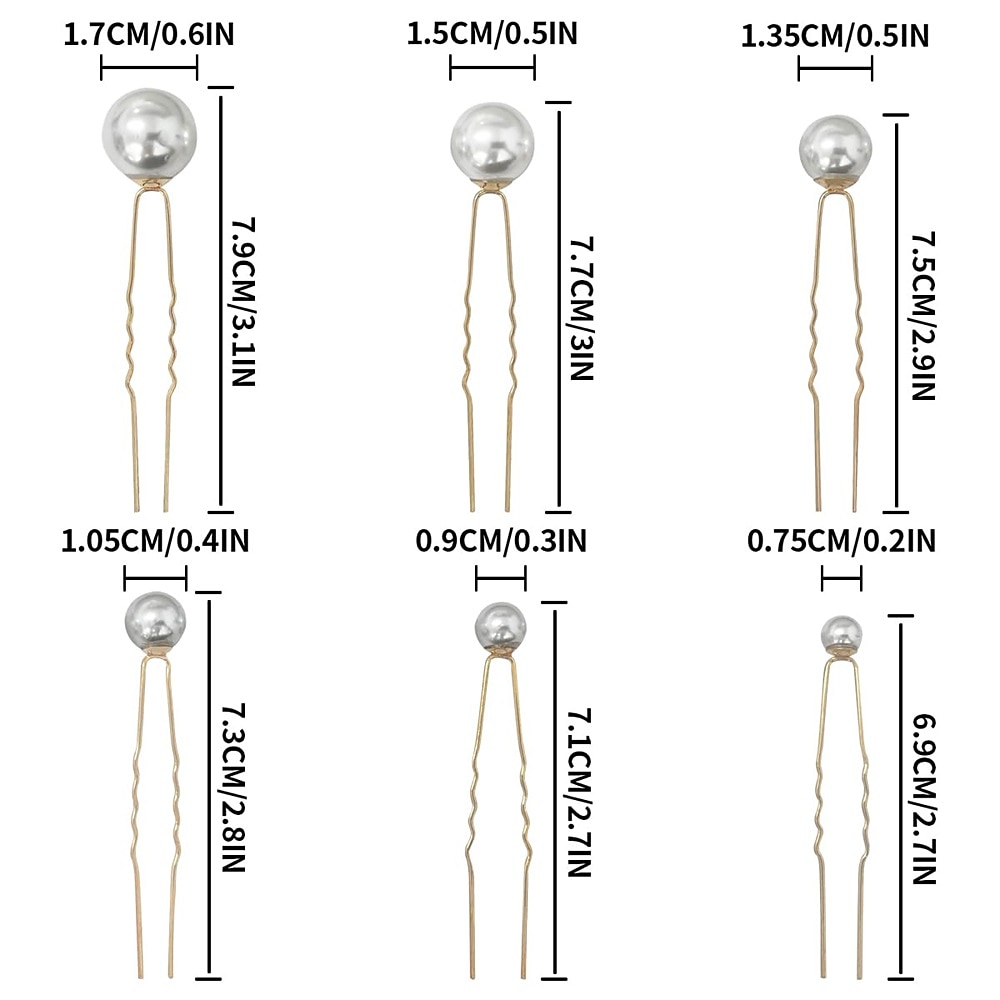 18 Pieces Wedding Pearl Hair Pins U Shape Barrette Wedding Vintage Pearl Rhinestone Hair Pins Accessorie For Brides Bridesmaid Women 2026 - $9.99 –P5