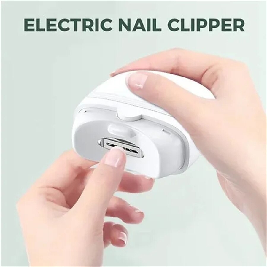 Electric Nail Clippers Automatic Nail Clipper with Light 2 In 1 Fingernail Cutter and File with Nail Scraps Storage USB Rechargeable Safety Fingernail Trimmer for Adults and Baby Nail Care 2025 - $29.99 –P8