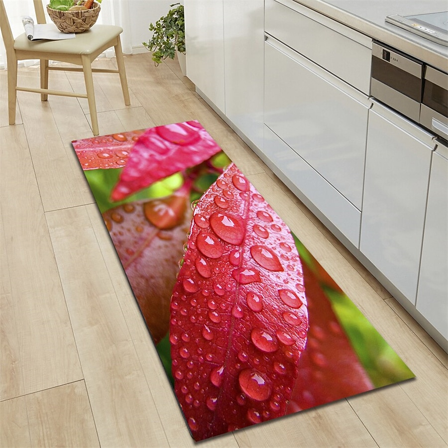 Tapis floral végétal tapis de cuisine tapis de sol antidérapant résistant à l'huile tapis de salon tapis intérieur extérieur tapis de chambre décor de salle de bain tapis d'entrée tapis de porte de 2026 ? $16.49 –P8