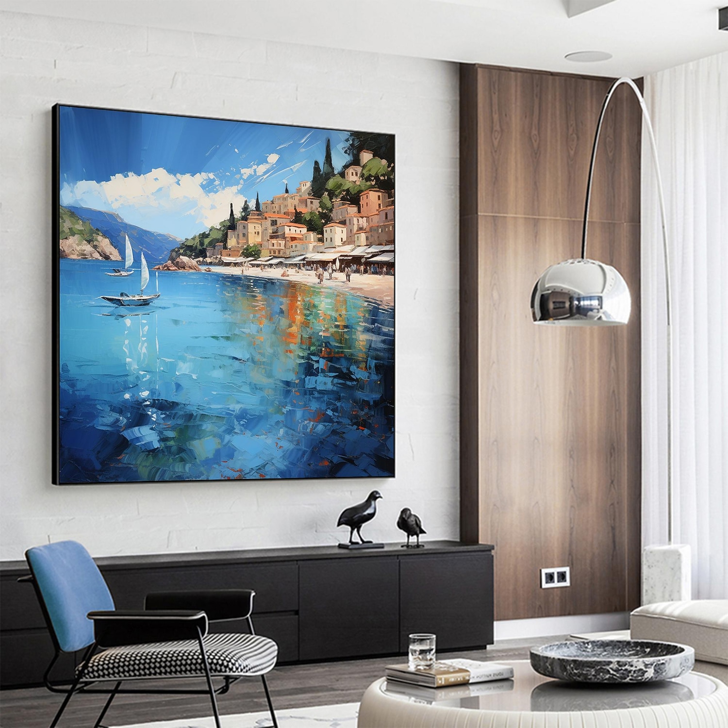 Handmade Oil Painting Canvas Wall Art Decor Original sailboat art Home Decor With Stretched FrameWithout Inner Frame Painting 2025 - $147.99 –P11