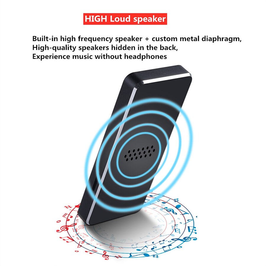 16GB 1.8 inch Met Bluetooth 5.0 MP3 Speler Full Touch Screen  MP4 Player Muziekspeler Met Ingebouwde speaker Fm Radio Recorder Video 2025 - $31.99 –P7