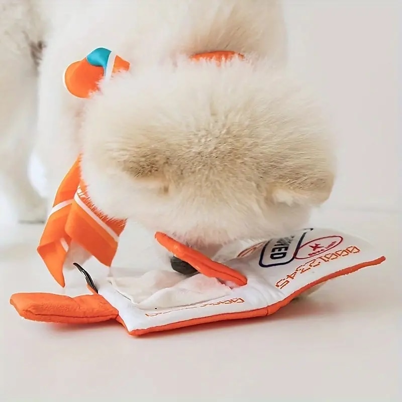 Puppy Snuffle Toy Cute Pet Sniffing Toys Book Design Puppy Chew Squeaky Toy Pet Supplies Interactive Fetch Play For Puppy 2025 - $15.49 –P5