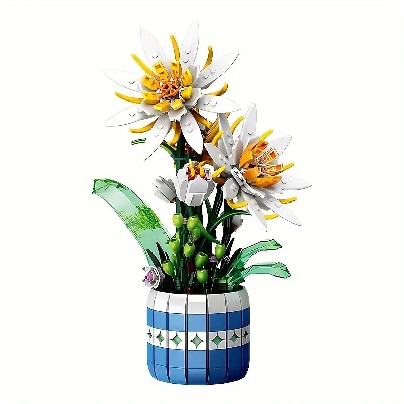 kvinnedagsgaver lommelykt bukett potteplanter byggekloss modell pedagogiske leker jul/takkefest/halloween/bursdagsgaver til morsdagen hennes gaver til mamma 2025 - $59.99 –P2