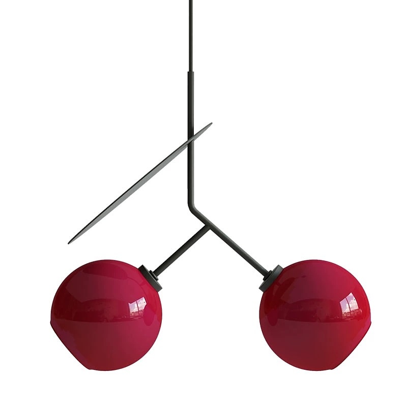 Pendant Lamp Postmodern Double-headed Creative Cherry Design Chandelier, Personalized Glass + Metal Pendant Lights for Children's Room, Bedroom, Living Room, Dining Room, Hotel Club Restaurant 2025 - $399.99 –P3