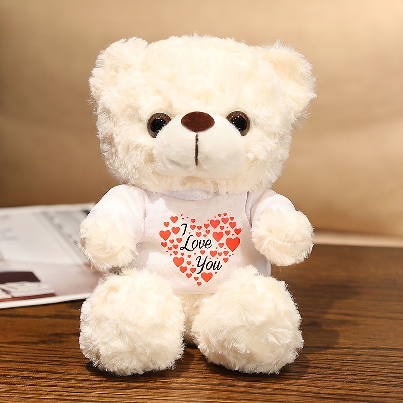 Women's Day Gifts Evlooe Bear Stuffed Animal Plush Toy for Valentine Day Cute 9.8 Teddy Bear Plushie with Rose Soft Small Cuddly Bear Toy Gifts for Girlfriend Boyfriend Mother's Day Gifts for MoM 2025 - $20.99 –P9