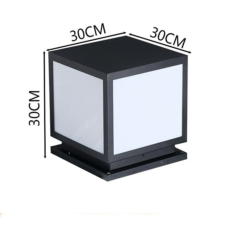 colonne lumineuse extérieure ip65 e26 colonne lumineuse en verre étanche extérieure carrée led colonne lumineuse villa cour clôture paysage colonne lumineuse colonne en aluminium lumineuse de 2025 ? $196.19 –P6