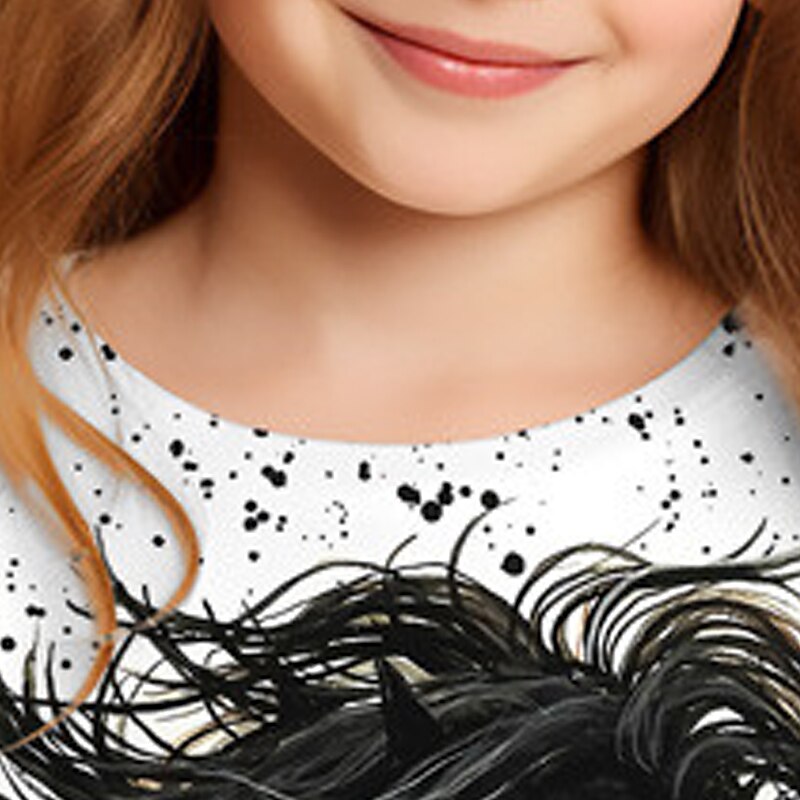 Fille 3D Cheval Tee-shirts Chemises manche longue 3D effet Printemps Automne Actif Mode Le style mignon Enfants 3-12 ans Col Ras du Cou Extérieur Casual du quotidien Standard de 2025 ? $13.99 –P8