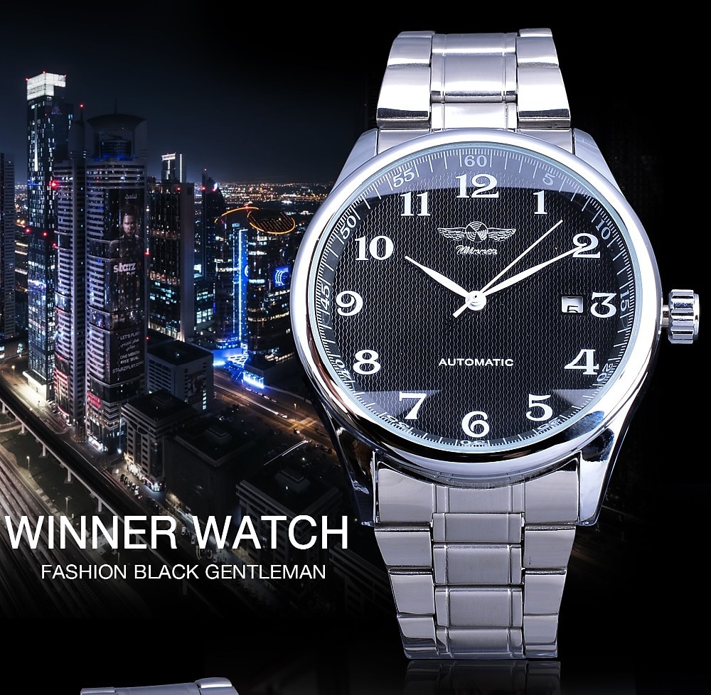 Men's Automatic Mechanical Watch - Fashion Casual Business Wristwatch with Luminous Calendar 2025 - $37.99 –P1