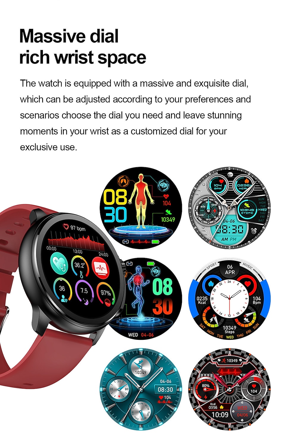 iMosi et481 Smart Watch 1.43 inch Smartwatch Fitness Running Watch Bluetooth Call ECG PPG Pedometer Call Reminder Compatible with Android iOS Women Men Long Standby Waterproof Media Control IP68 46mm 2024 - JOD JD42.54 –P18