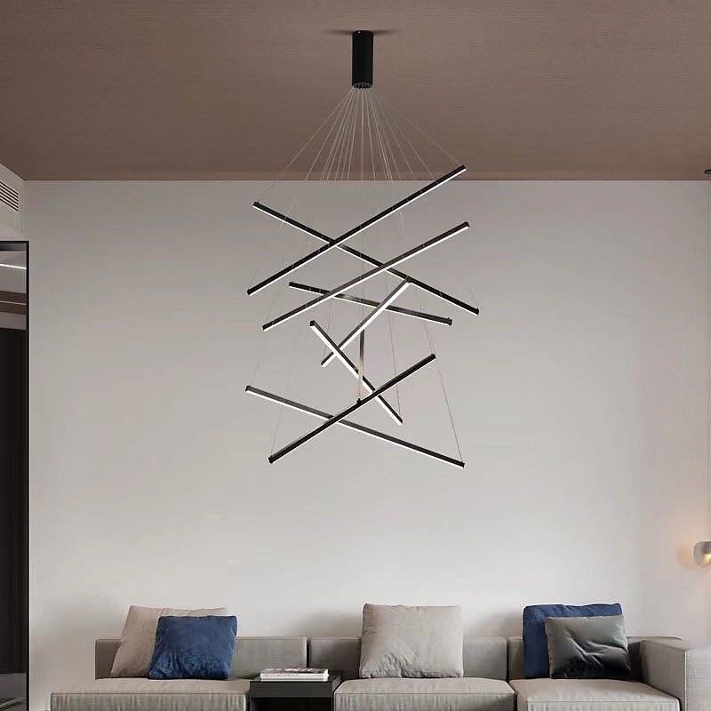 Lampe suspendue LED à intensité variable 3/5/7 têtes, luminaire moderne pour îlot de cuisine, éclairage suspendu réglable pour îlot de cuisine, lustre LED noir pour salle à manger, chambre à coucher de 2025 ? $211.39 –P9
