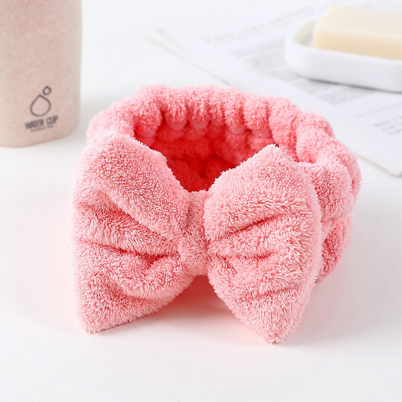 Bliss Women's Spa Headband - 1 Pack Microfiber Makeup Headband with Bow - Hair Band for Washing Face, Facials, Skincare, Shower, Purple/Blue 2025 - $4.99 –P7