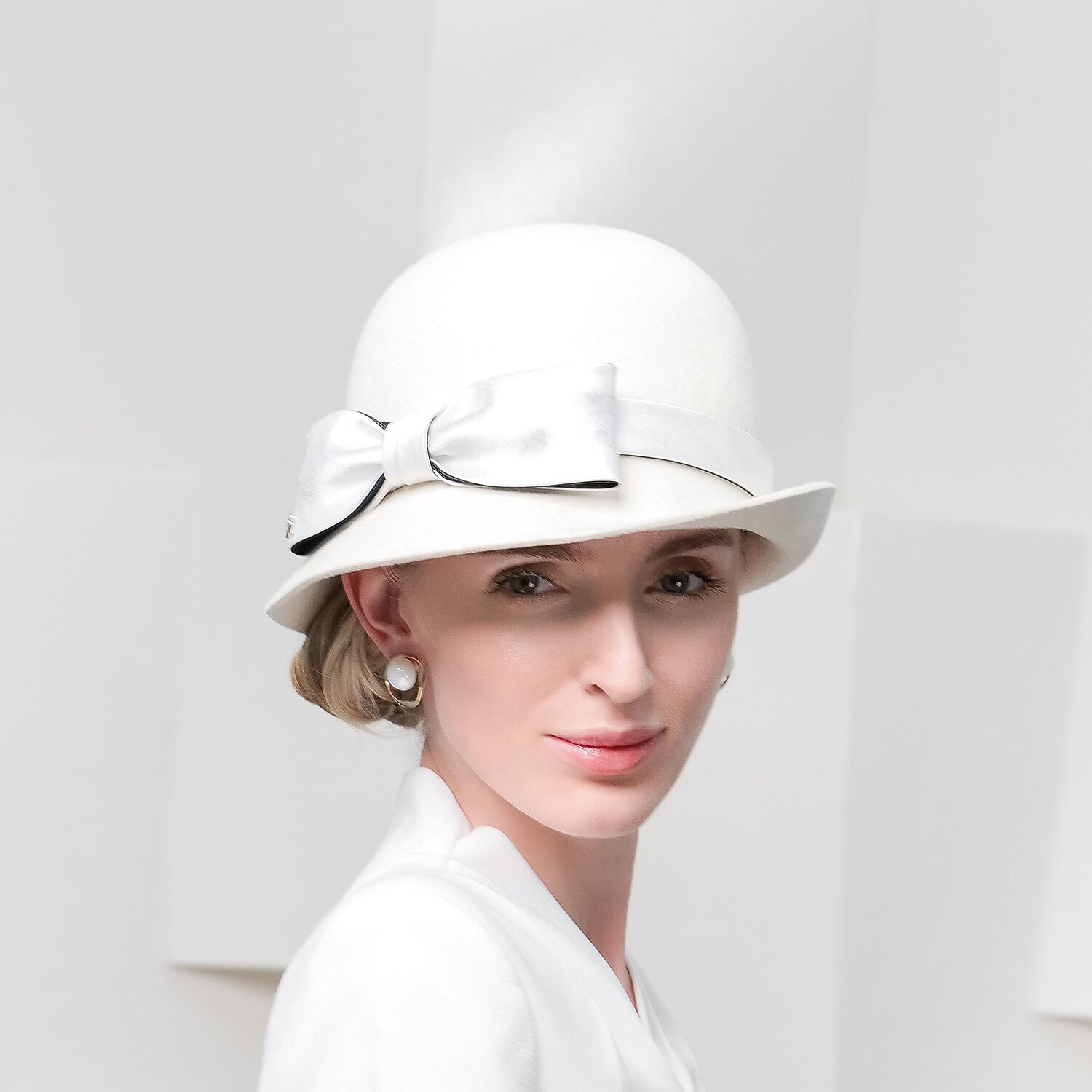 kalapok 100% gyapjú kalap fedora sapka esküvő ünnep elegáns esküvő csípős toldású fejfedővel 2025 - $42.99 –P1