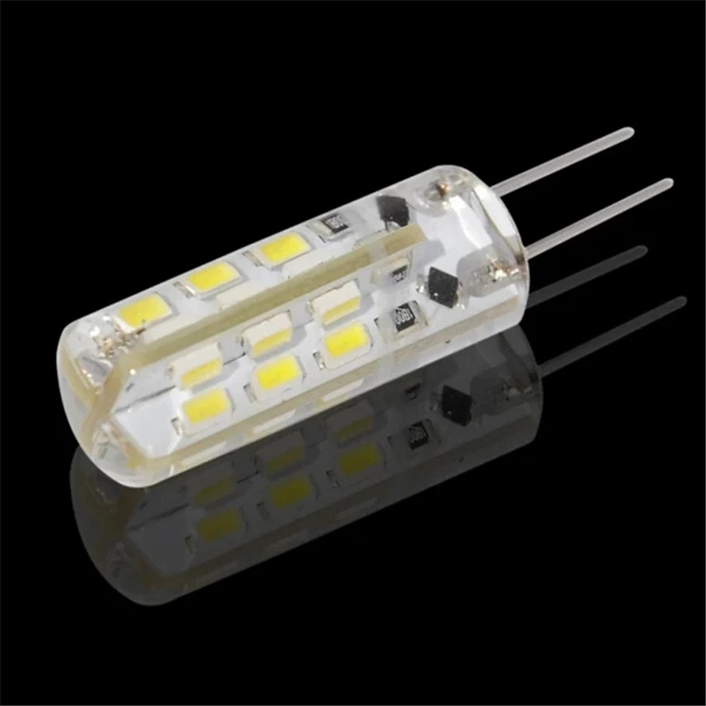 20 pz 10 pz g4 ha condotto la lampadina 2 w 24 led dc12v 3014smd risparmio mini lampada in silicone 360 angolo del fascio sostituire la luce alogena faretto lampadario del 2025 a $21.99 –P3