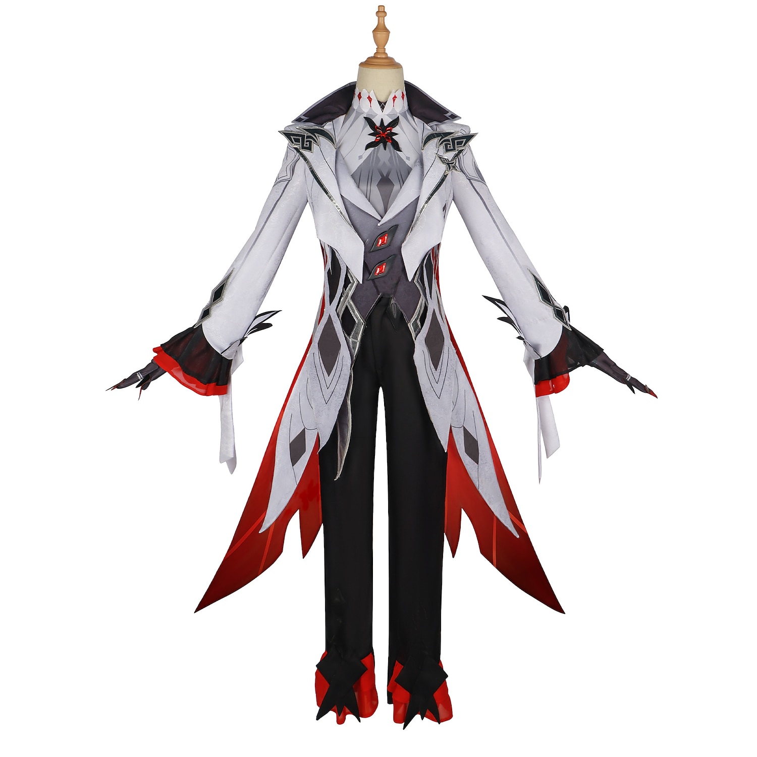 Genshin Impact Fatui Harbingers Arlecchino Animé Cosplay-kostym Cosplay-kostymer Halloween Maskerad Kostym Till Dam Tonåring Vuxna 2025 - $115.24 –P5