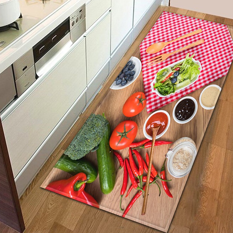 groenten gebied tapijt keuken mat antislip oliebestendige vloermat woonkamer tapijt binnen buiten mat slaapkamer decor badkamer mat entree tapijt deurmat 2026 - $17.99 –P9