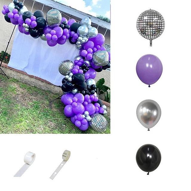 Jaren '80 en '90 themaballonkettingset boogdisco 4D radioballon retro feestdecoratie 2025 - $29.99 –P6