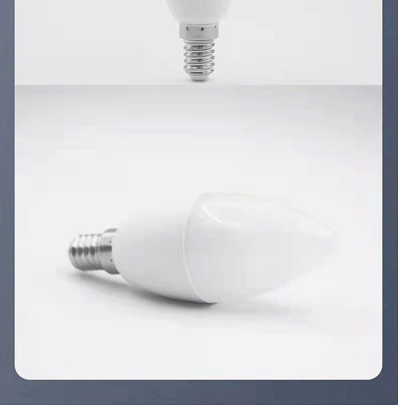 Lámpara de vela inteligente tuya wifi e14, bombilla led con control remoto por aplicación inteligente, 1/4/6 Uds. 85-265v 2025 - $6.99 –P1
