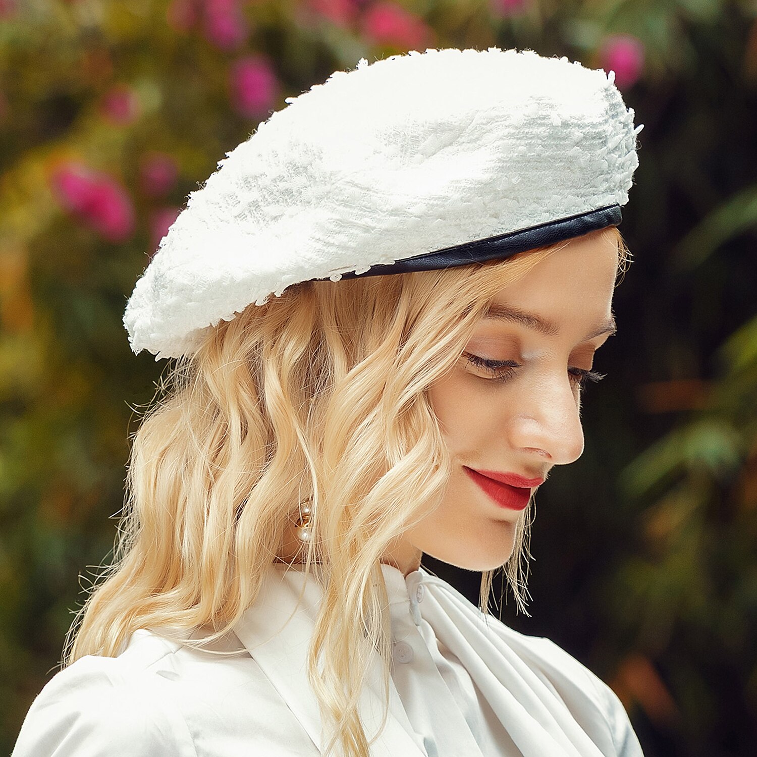 Chapeaux béret en fibre de coton, chapeau souple pour mariage, décontracté, élégant, avec couleur pure, couvre-chef de 2025 ? $29.99 –P5