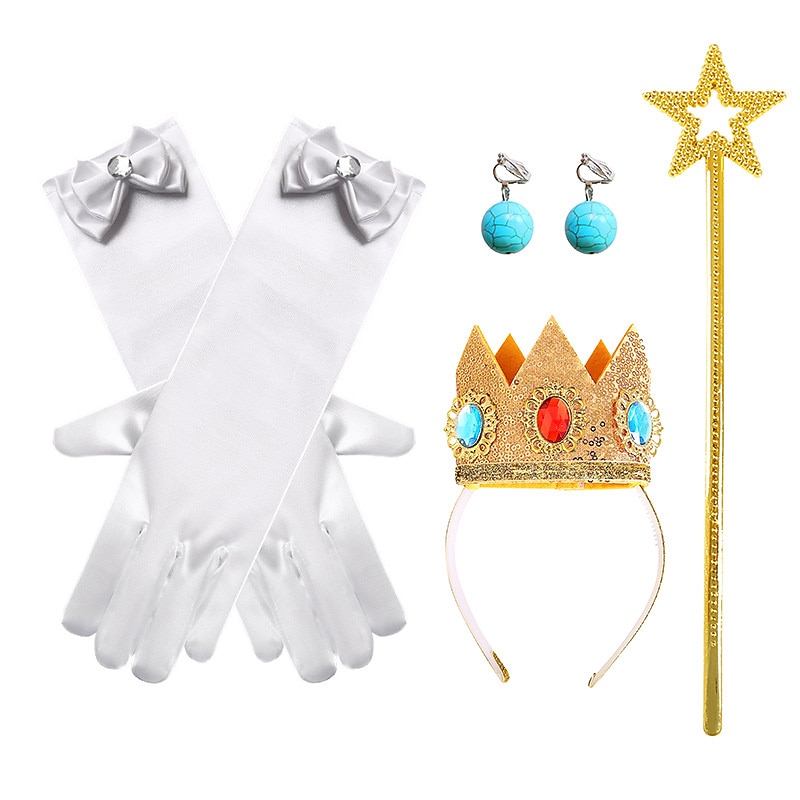 Combinación de joyas biqi de princesa melocotón rosa, accesorios de princesa melocotón súper melocotón para niños 2025 - $12.99 –P16