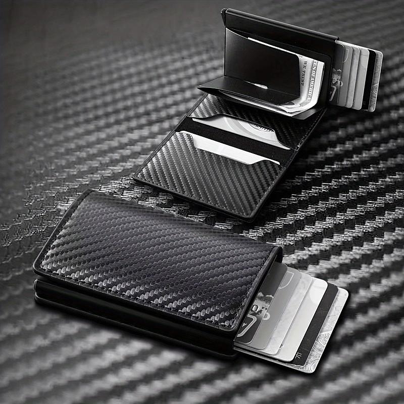 8-cards Men's Wallet Card Holder, Minimalist, RFID Anti-theft Scan Pop-up Aluminum Alloy Card Box 2025 - $8.99 –P2