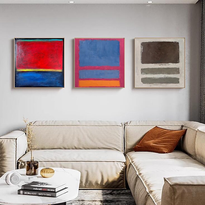 Originální abstraktní umělecké ručně malované žluté obrazy na plátně fialové moderní akrylové malby nástěnná dekorace do obývacího pokoje bez rámu 2026 - $67.99 –P4