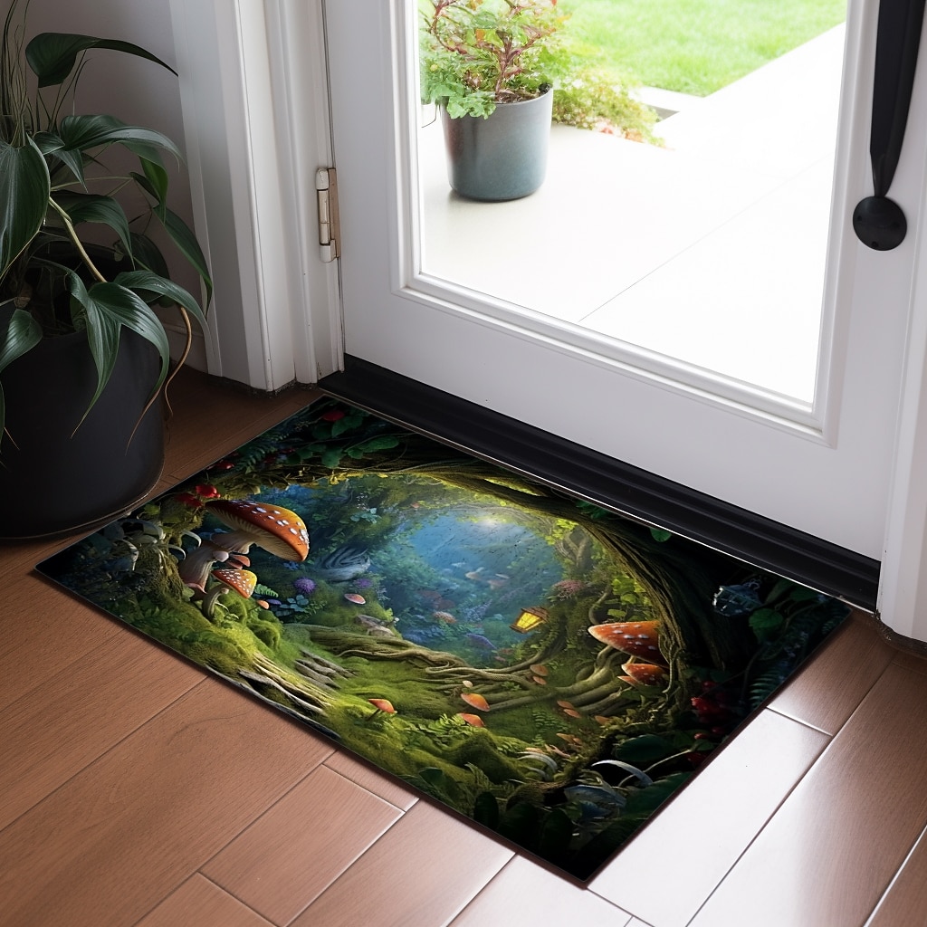 Mushrooms Forest Doormat Floor Mats Washable Rugs Kitchen Mat Non-Slip Oil Proof Rug Indoor Outdoor Mat Bedroom Decor Bathroom Mat Entrance Rug 2026 - $20.99 –P11