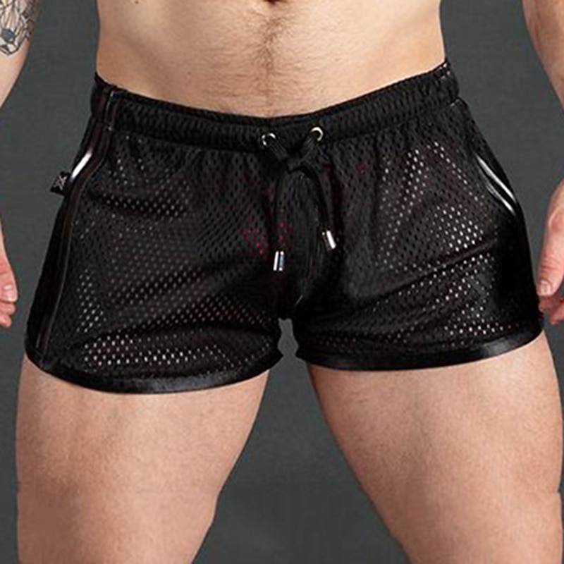 Men's Shorts Sunday Shorts Sports Going out Weekend Running Casual Drawstring Elastic Waist Striped Knee Length Gymnatics Activewear Black White Micro-elastic 2025 - $15.49 –P9
