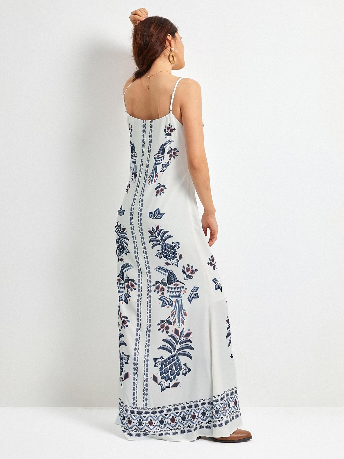 robe longue à fleurs pour les vacances d'été de 2025 ? $61.99 –P7