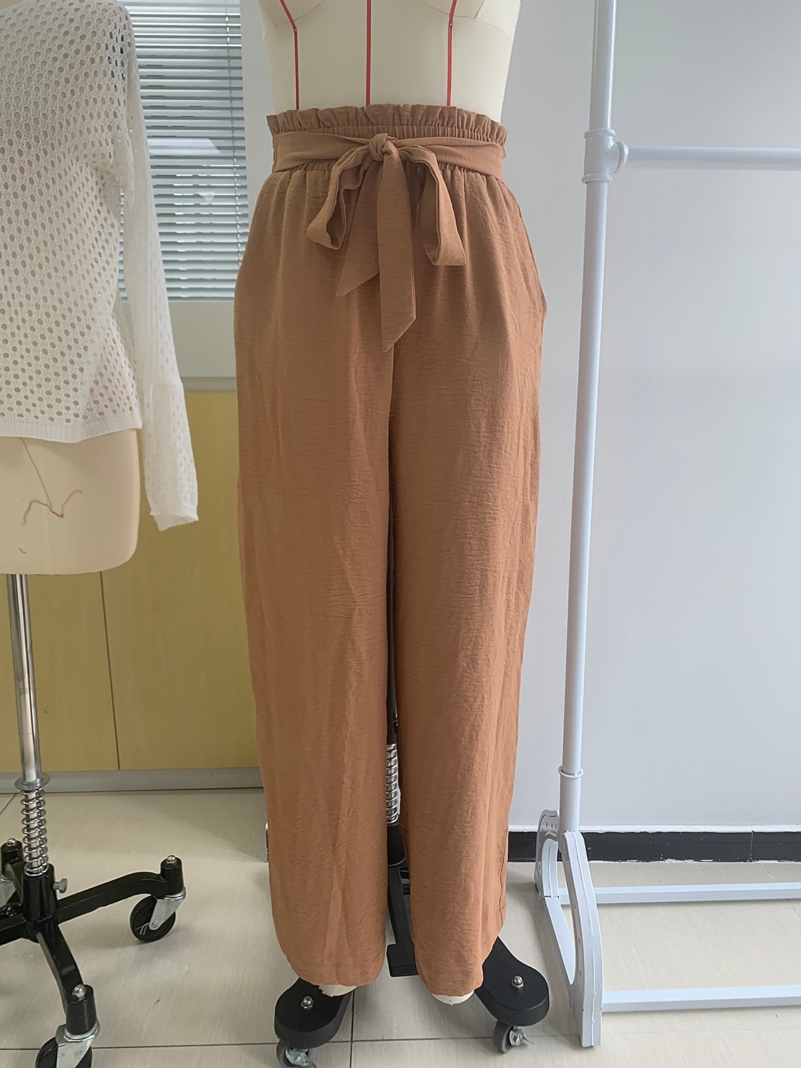 calça feminina larga com bolsos de 2026 por $5.99 –P1