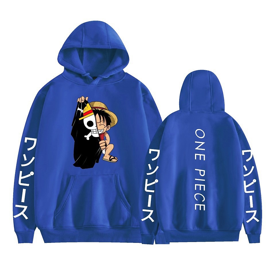 One Piece Monkey D.Luffy Roronoa Zoro Tony Tony Chopper Sweat à capuche Dessin Animé Manga Animé Poche avant Art graphique Pour Couple Homme Femme Adulte Carnaval Mascarade Estampage à chaud Casual de 2025 ? $29.99 –P8
