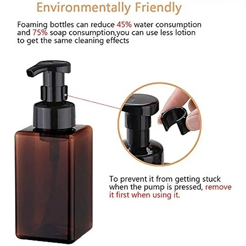1 distributeur de savon moussant rechargeable – Flacon pompe de 450 ml pour savon liquide et lotion – Fournitures de salle de bain pratiques et respectueuses de l'environnement. de 2025 ? $3.99 –P3