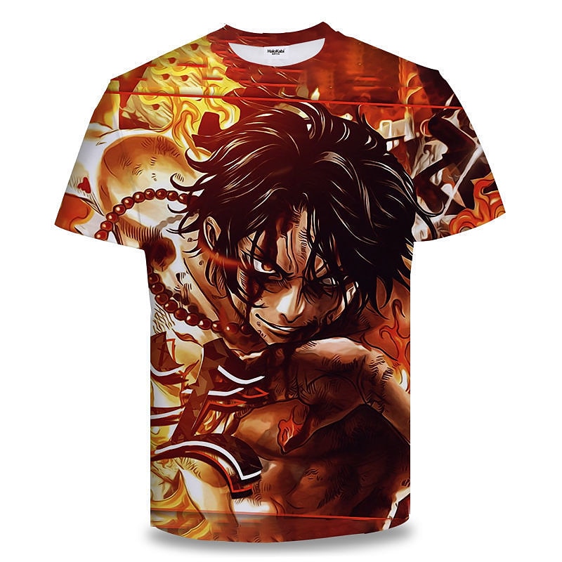 One Piece Cosplay T-shirt Cartoon Manga Print Graphic For Couple's Men's Women's Adults' Carnival Masquerade 3D Print Party Festival 2025 - $17.99 –P3