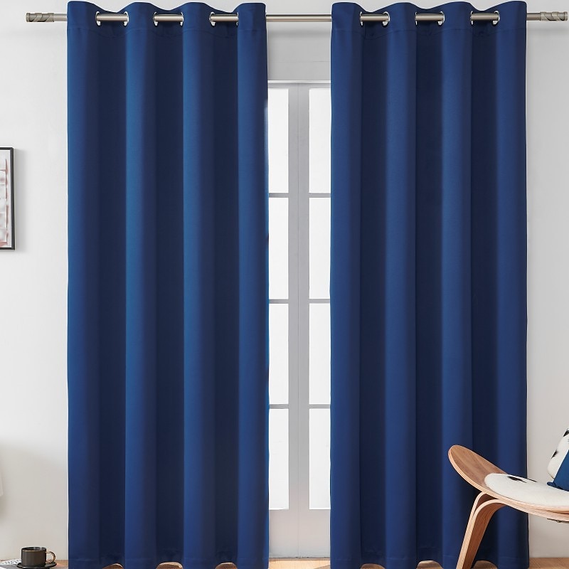 Cortina blackout cinza com 1 painel, cortinas com isolamento térmico para quarto e sala de estar, série ikea de 2025 por $19.99 –P14
