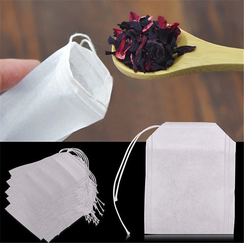 100pcs Disposable Tea Bags Non-Woven, Transparent, And Perfect For Spices! for Hotels,Restaurant, Bulk Kitchenware&Tableware 2025 - $8.99 –P2