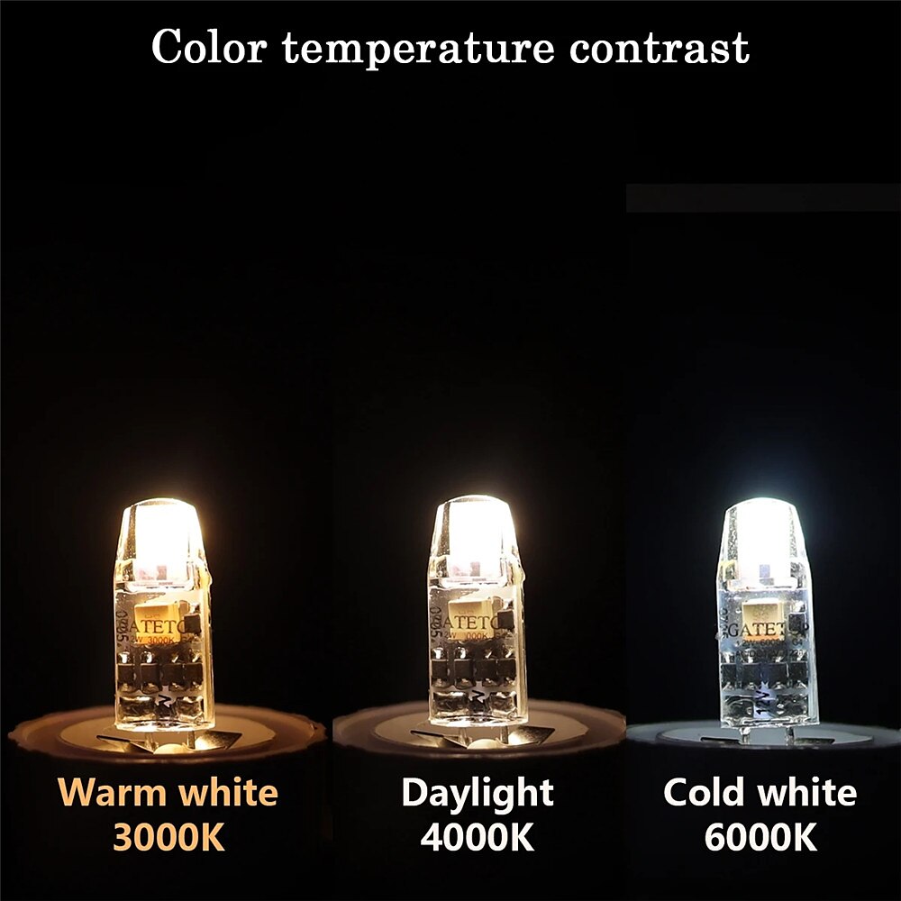 10pcs Dimmable G4 LED Lamp Crystal Sapphire Lamp 2W 3W AC/DC12-24V LED COB Chandelier LED Light Source Silicone Bulb Home Lighting 2025 - $35.99 –P3