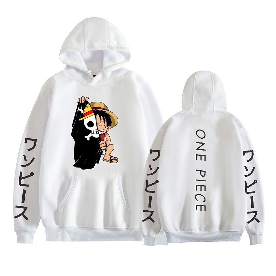 One Piece Monkey D.Luffy Roronoa Zoro Tony Tony Chopper Sweat à capuche Dessin Animé Manga Animé Poche avant Art graphique Pour Couple Homme Femme Adulte Carnaval Mascarade Estampage à chaud Casual de 2025 ? $29.99 –P2