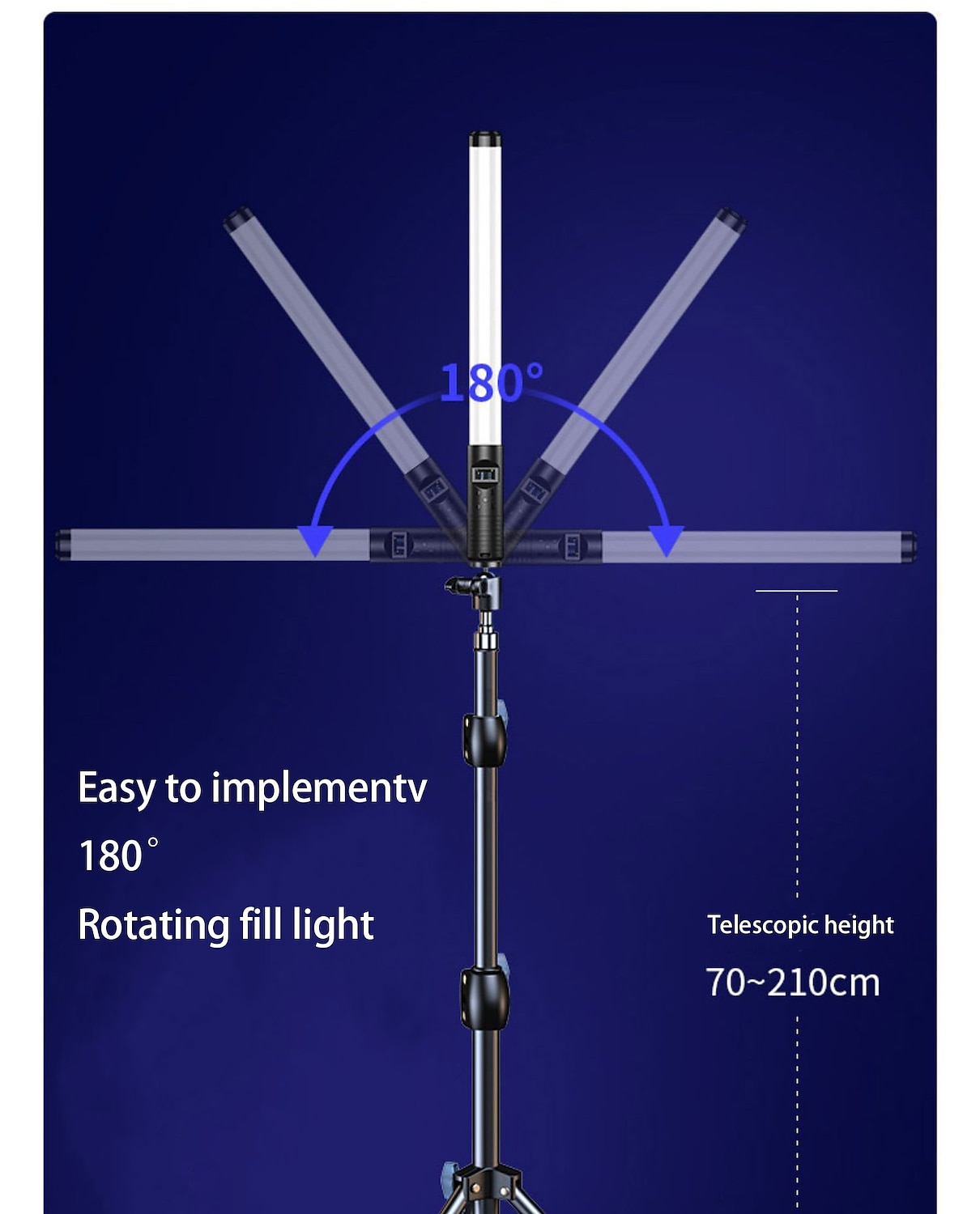 Lumière de bâton de caméra RVB, éclairage portatif, prise de photo portable, prise de vue vidéo, lumière de remplissage, lumière d'ambiance de salle de diffusion en direct intérieure de 2025 ? $40.99 –P3