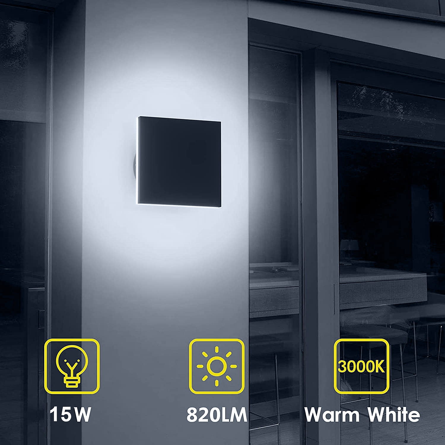 LED Outdoor/Indoor Wall Light IP65 Waterproof 5.9" Acrylic Aluminum 18W 3000-6000K Wall Lighting 1500-1600lm AC85-265V 2026 - $61.99 –P11