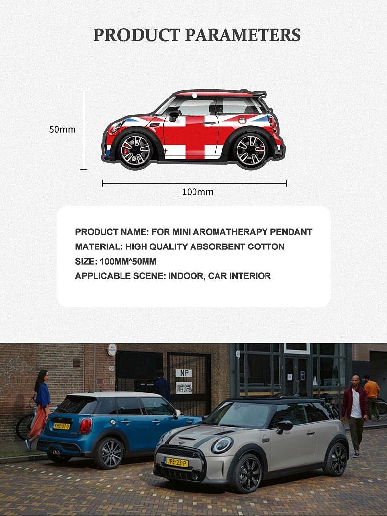 2kpl mini cooper yleisauto aromaterapia riipus tuoksuva tabletti tarrat erikoisilmanraikastin auton sisustustarvikkeet 2025 - $10.99 –P1