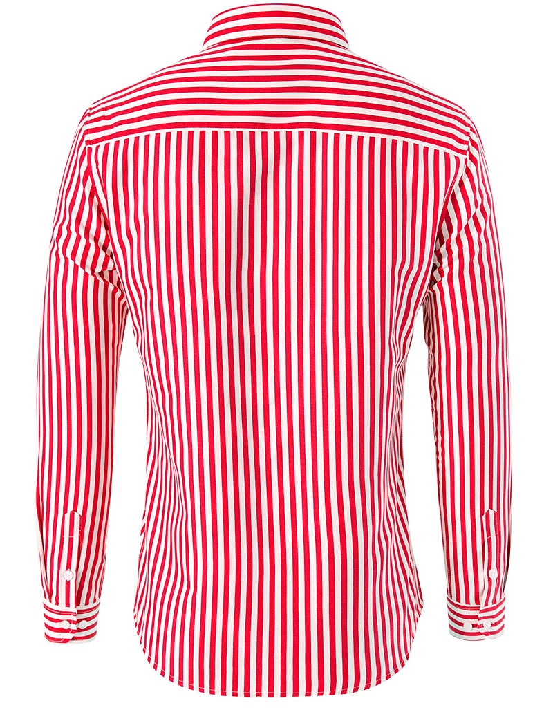 Men's Shirt Dress Shirt Button Down Shirt Black White Red Long Sleeve Stripes Lapel Spring &  Fall Office & Career Wedding Party Clothing Apparel 2025 - $21.99 –P6