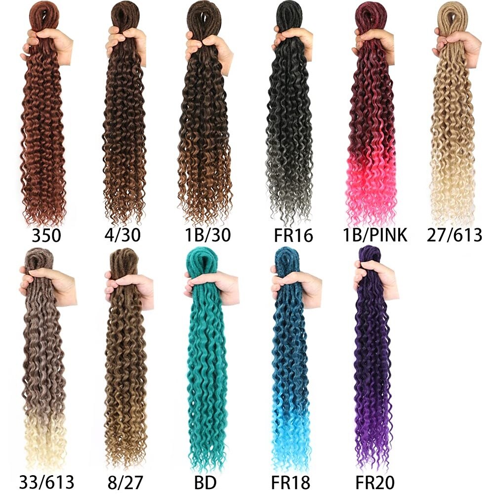 24inches Boho DE Dreadlock Extensions Synthetic Double Ended Dreadlock Extensions 10strands Handmade Soft Reggae Hair Hippie Style Dread Extensions Locks Hair 2025 - $33.99 –P6