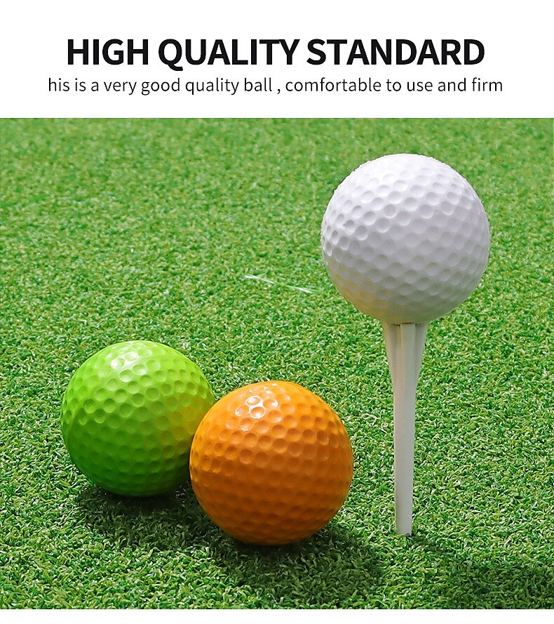 10 Pcs Pu Soft Ball Golf Practice Ball Indoor Specialized Practice Sponge Ball Foam Ball Beginner Training Ball Multi-color 2025 - $20.99 –P4