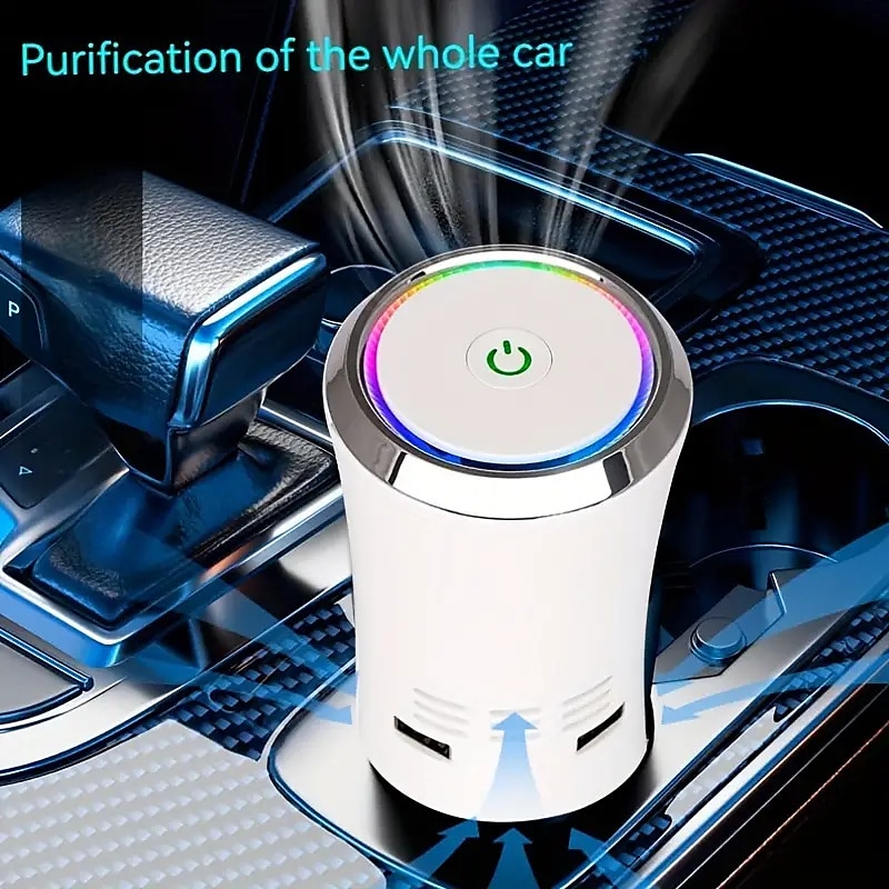 Car Negative Ion Air Purifier Air Deodorizer Small Office Home Odor Removal Deodorant Machine Negative Ion Purifier Car Air Fresheners 2025 - $24.99 –P1