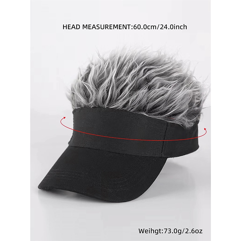 Baseballpet Met Stekelige Haar Perucque Baseballpet Met Stekels Halloween Perucques 2026 - $11.99 –P8