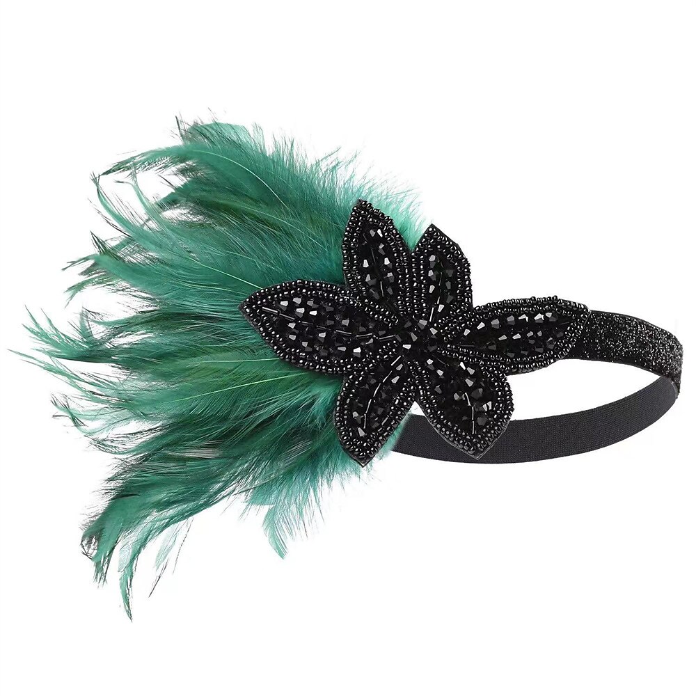 Fejfedők Flapper fejpánt Tollak fejpánt Retró 1920-as évek Ötvözet Kompatibilitás A nagy Gatsby Jelmez Farsang Női Jelmez ékszerek Divatékszer 2025 - $13.99 –P4