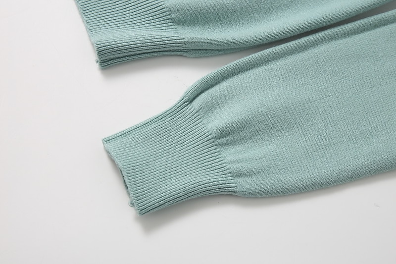 Dame Pullover genser Stilfull Fritid Myk Helfarge Riflet Rullekrage Overstørrelse Langermet Vanlige topper Strikke utendørs Valentinsdag Daglig Svart Grønn Høst Vinter 2025 - $10.99 –P6